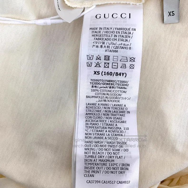 Gucci Gucci Beige Mickey Mouse Letter Print Cotton Round-neck Sh Size US XS / EU 42 / 0 - 7 Thumbnail