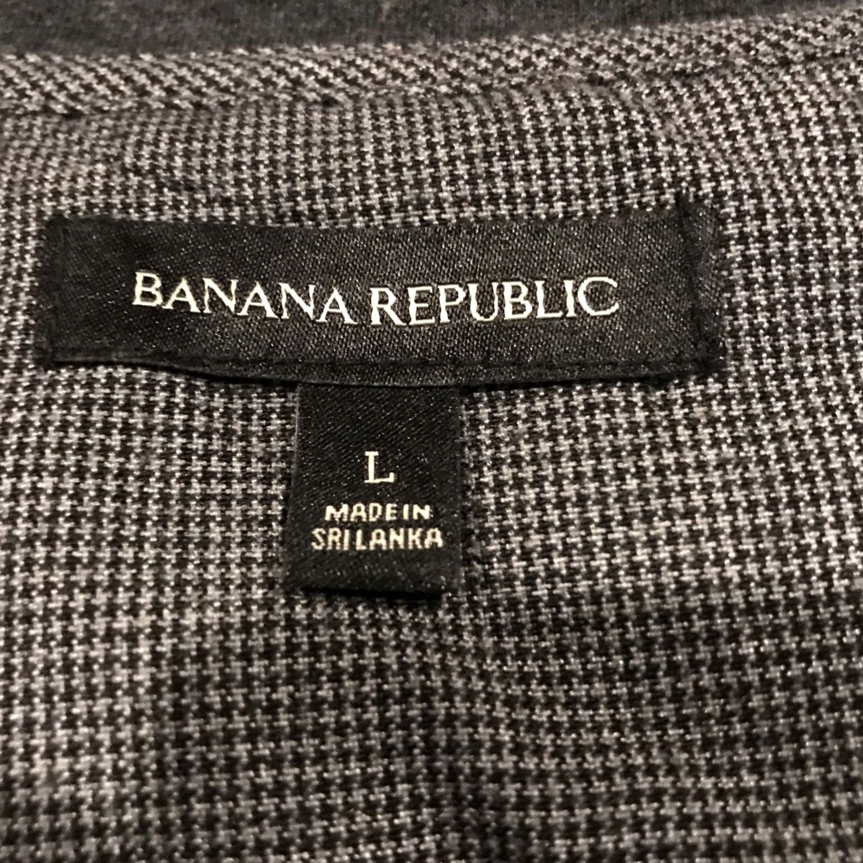 Banana Republic Banana Republic Mens L Gray Cotton Sweater Collared Zipper Pullover Knit Size US L / EU 52-54 / 3 - 2 Thumbnail