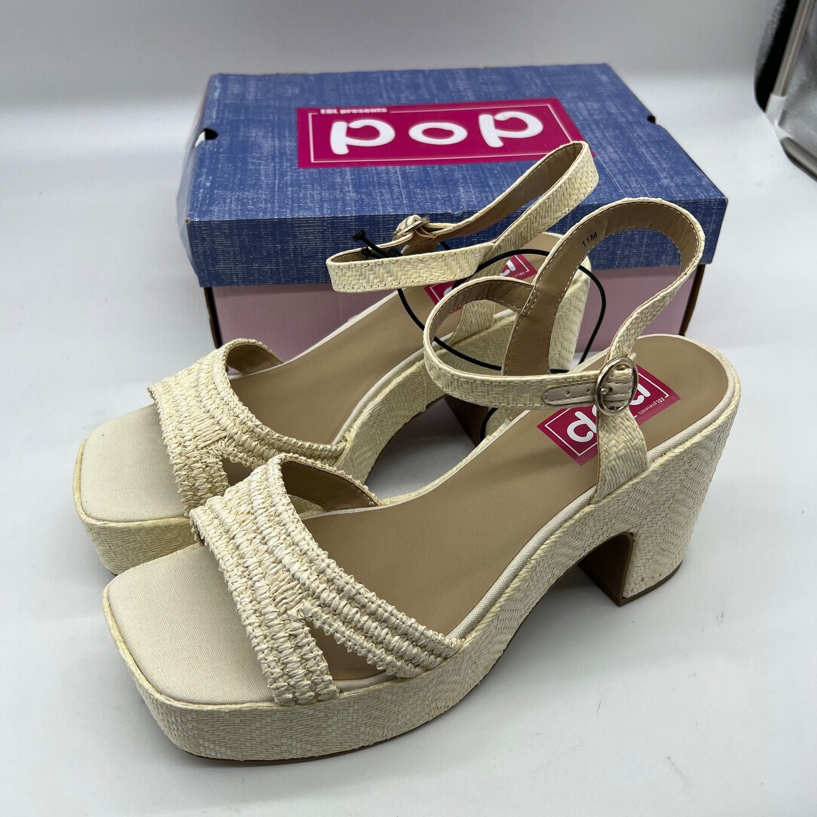 Other Pop Womens Applaud Heeled Sandals Natural Size US 11 / IT 41 - 3 Thumbnail