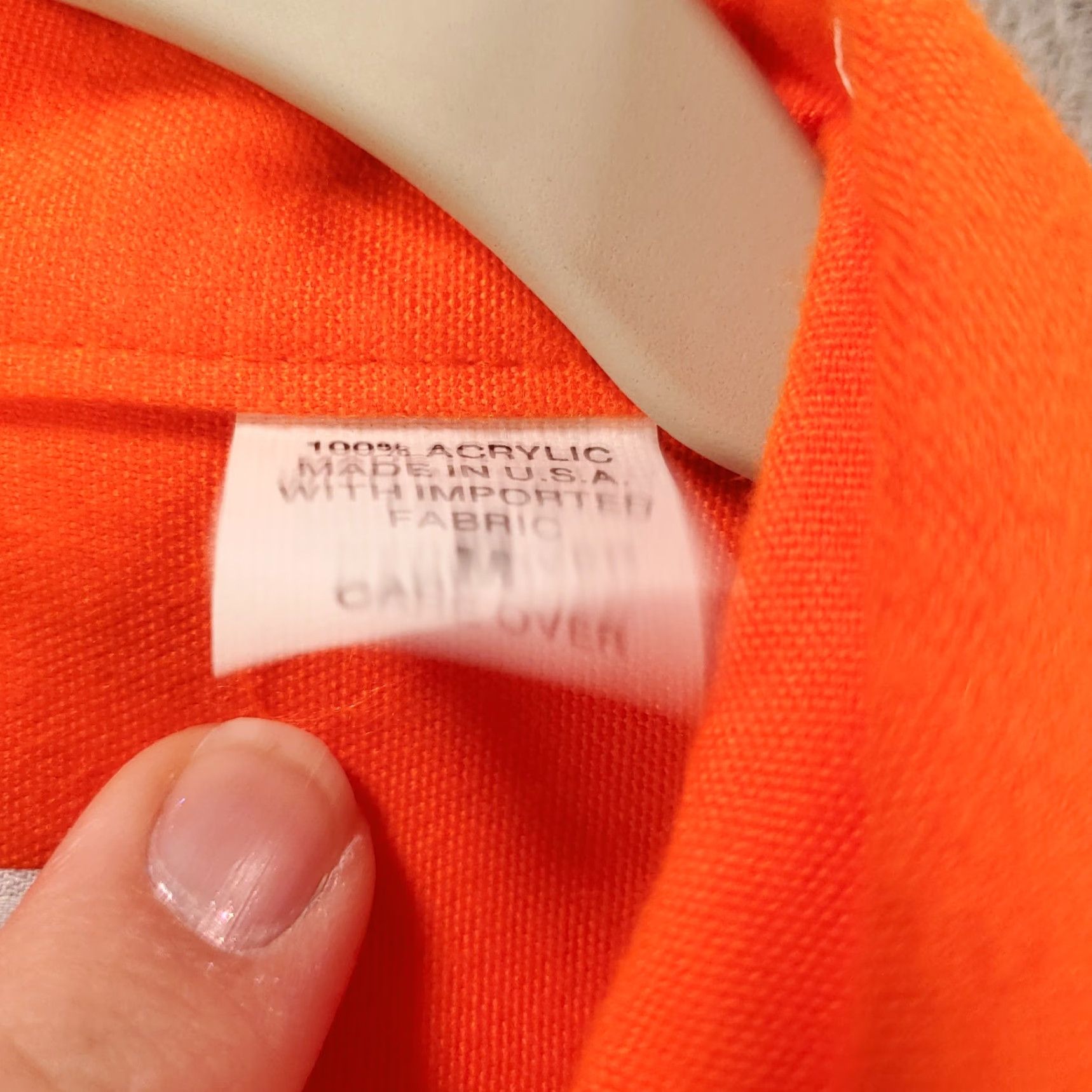 Hunter VINTAGE SPORTS AFIELD Button-Up Flannel Shirt Mens M Orange Hunter's Safety Orange Blank NOS Old Stock Regular Fit Size US M / EU 48-50 / 2 - 5 Thumbnail