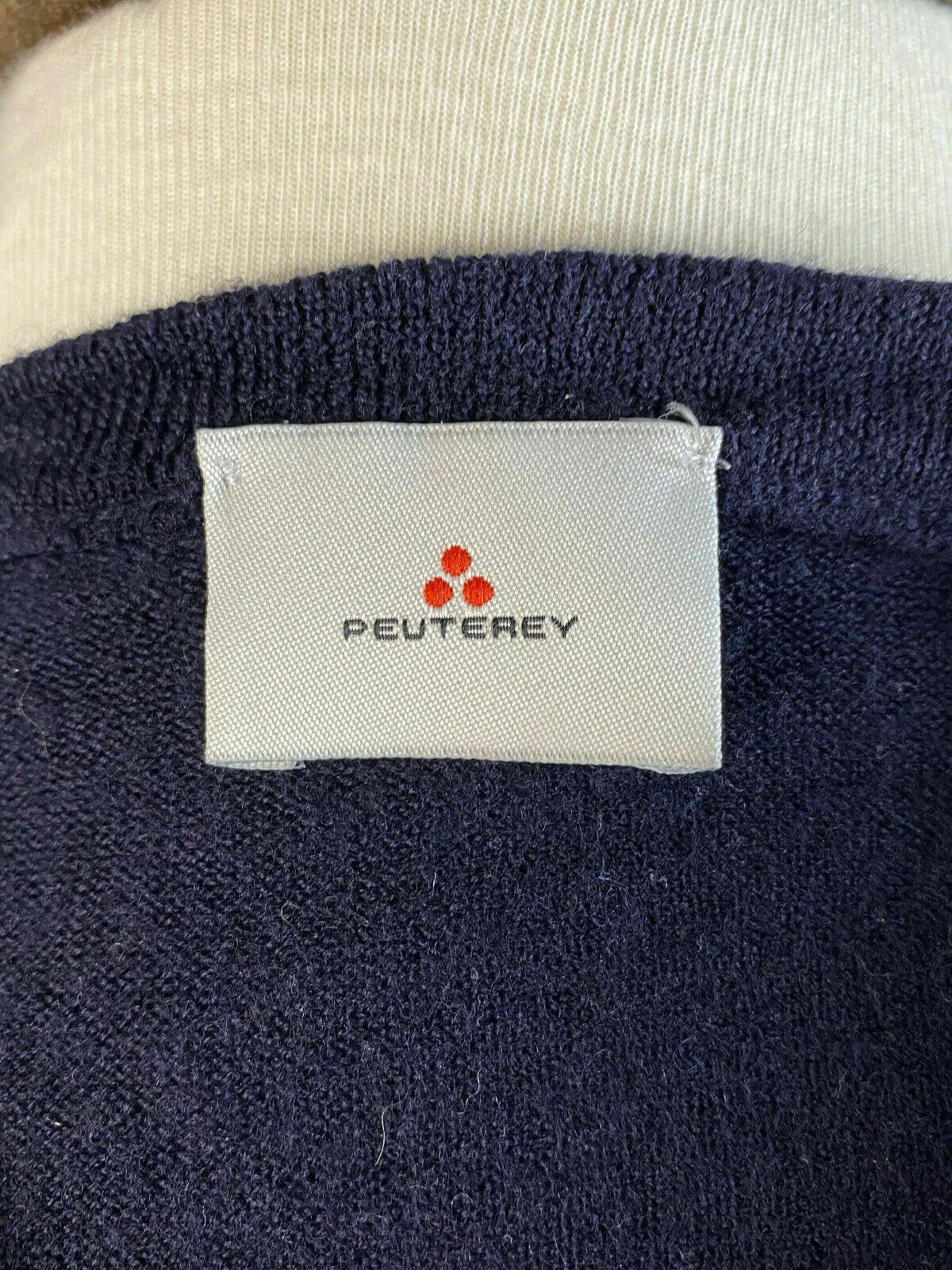 Peuterey Men Peuterey Blue Wool Blend V-Neck Sweater Size S Size US S / EU 44-46 / 1 - 11 Thumbnail