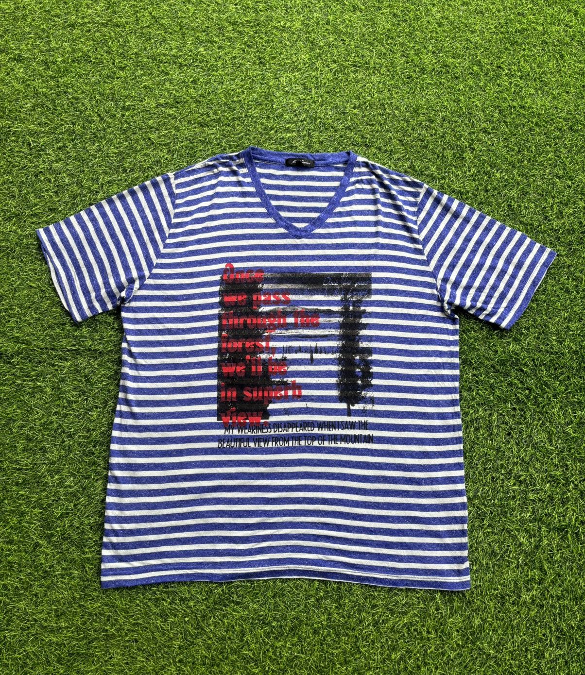 Hysteric Glamour Y2k Mind Games Stripe Tshirt Size US XL / EU 56 / 4 - 1 Thumbnail