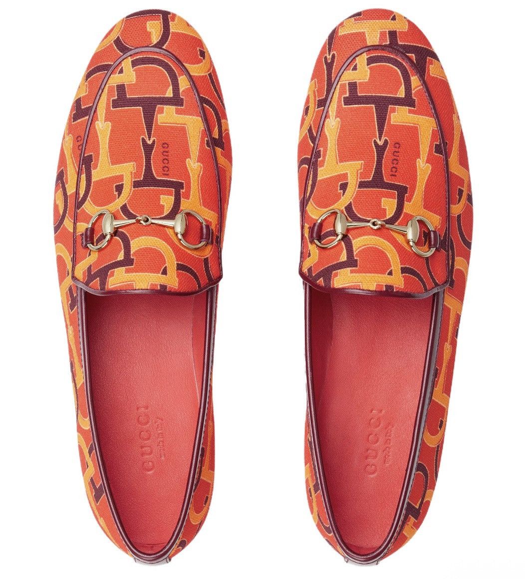 Gucci Gucci Jordaan Casual Shoes Loafer Orange 431467 size 36 Size US 6 / IT 36 - 2 Thumbnail