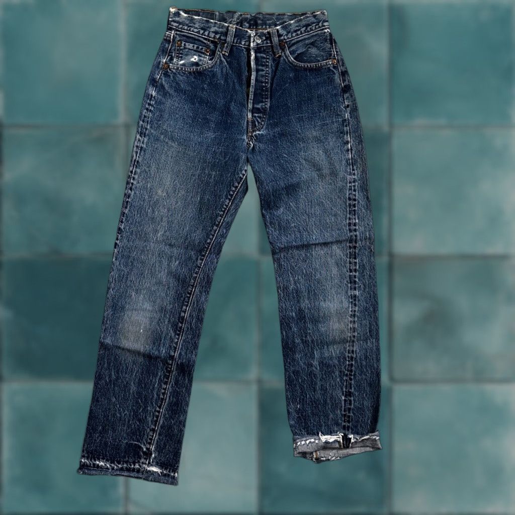 Levi's VINTAGE Levi's 501 XX Jeans 28x32 USA Big E 60s 70s Straight Button Fly Denim Blue Cotton Size US 28 / EU 44 - 1 Thumbnail