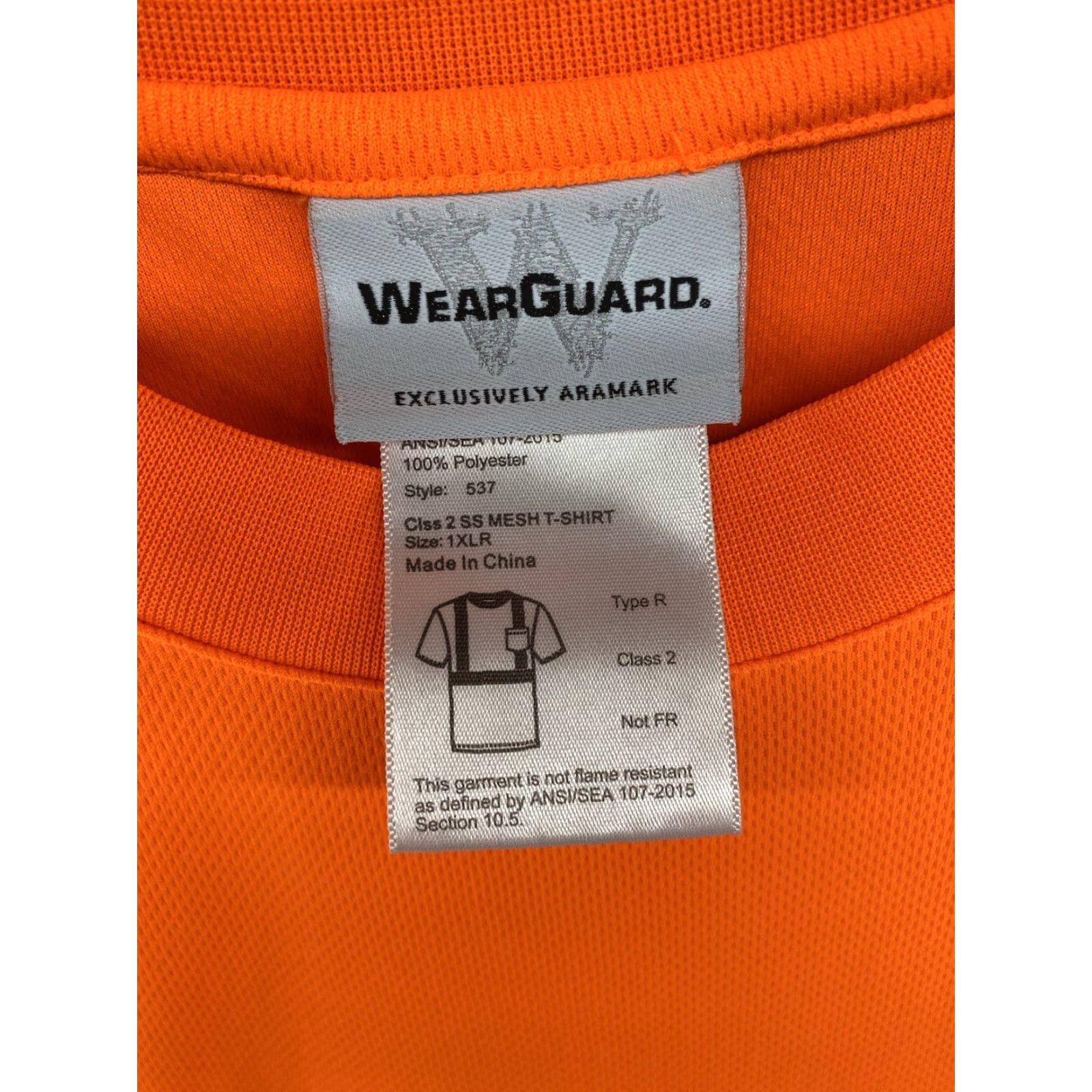 Vintage WearGuard High Visibility Orange Shirt With Pocket Mens XL Work Shirt Size US XL / EU 56 / 4 - 3 Thumbnail