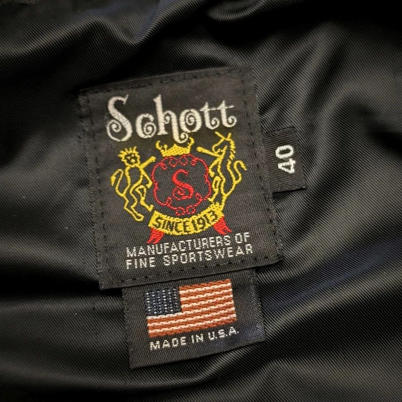 Other Schott Cable-stayed stand-up collar heavy cowhide biker ja Size US L / EU 52-54 / 3 - 6 Thumbnail