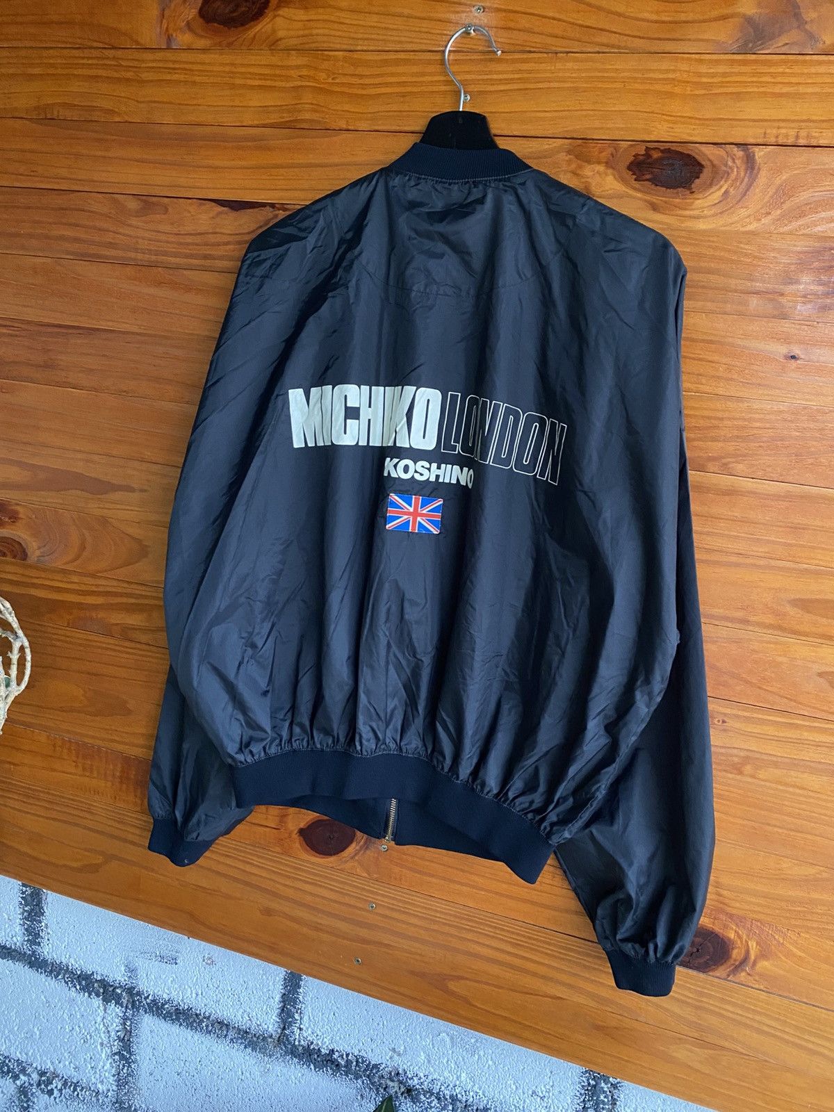 Vintage Michiko London Koshino Black Bomber Jacket Japan