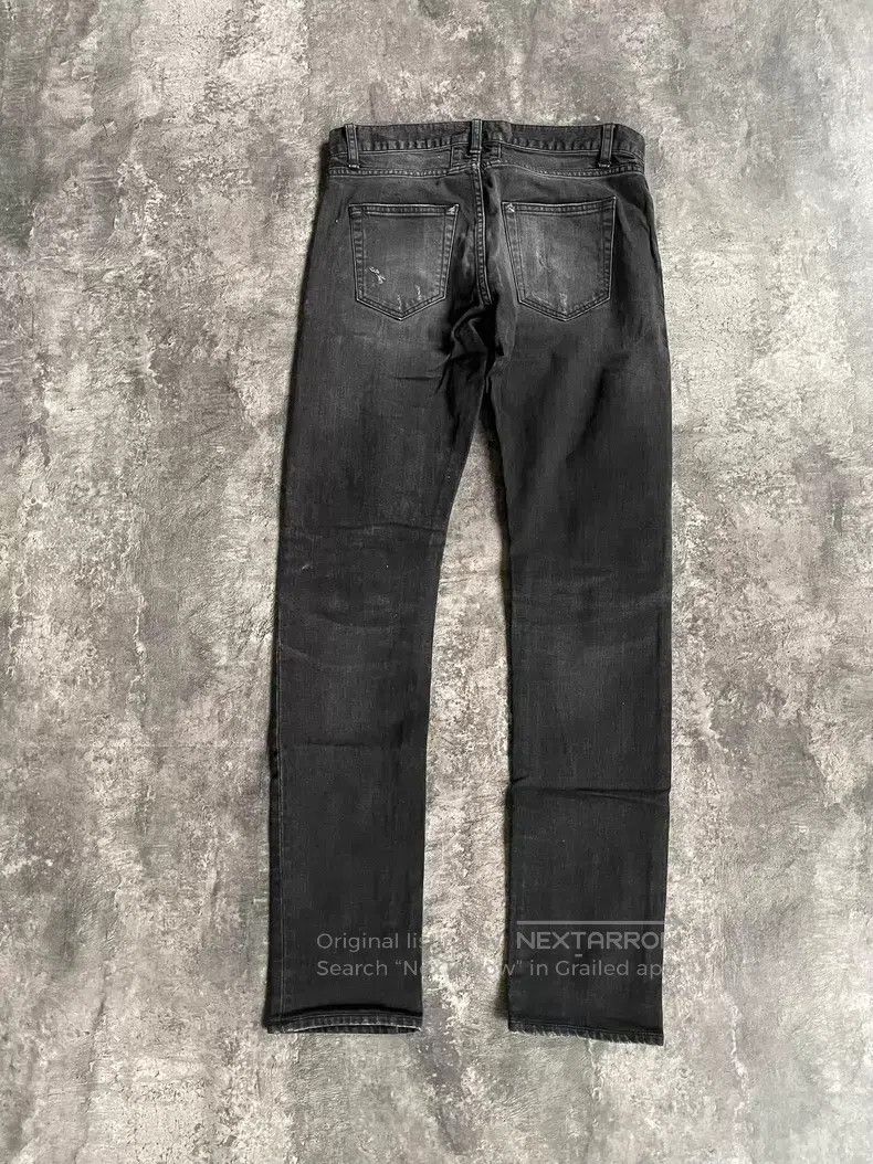 Saint Laurent Paris Saint Laurent Paris Black Gray Washed Patch Distressed Den Size US 30 / EU 46 - 2 Thumbnail