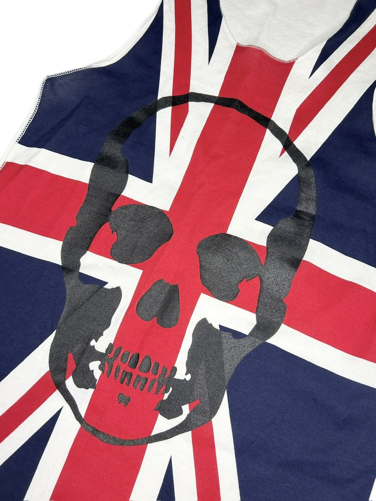 Lucien Pellat-Finet Union Jack Skull Tank Top Size XS / US 0-2 / IT 36-38 - 2 Thumbnail