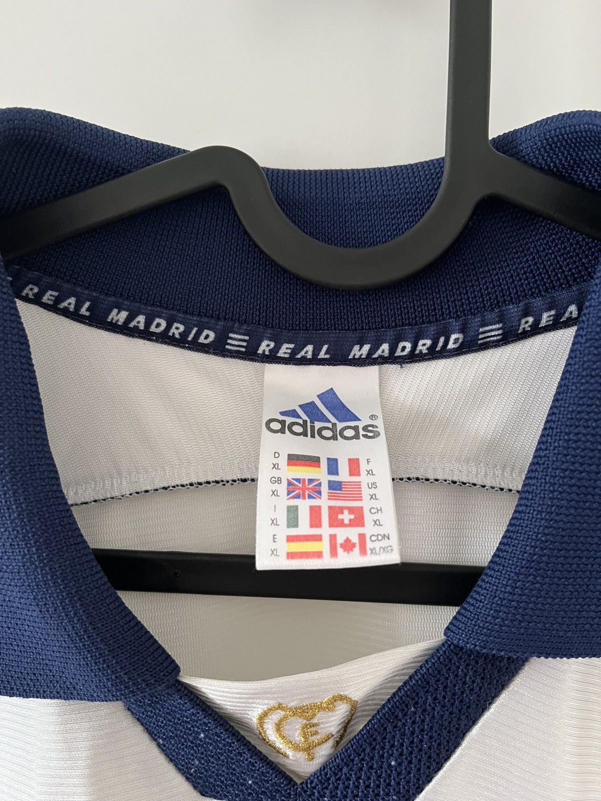 Real Madrid adidas 1998-2000 domowa Vintage — zdjęcie 3