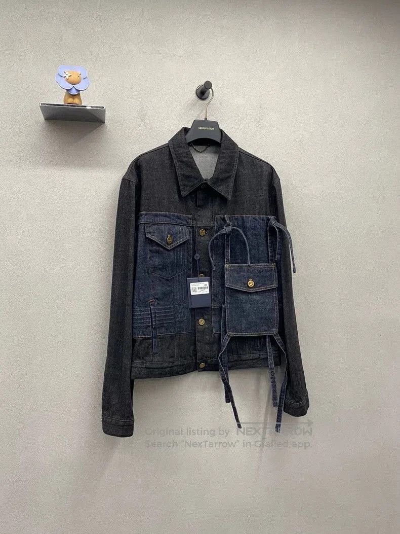 Louis Vuitton LV Dark Blue Denim Jacket with Pocket. Size US L / EU 52-54 / 3 - 3 Thumbnail