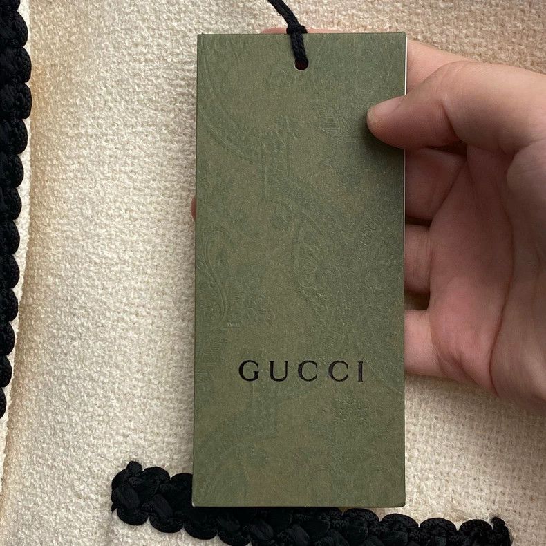 Gucci Gucci New beige embroidered double G gold buckle tweed jack Size XS / US 0-2 / IT 36-38 - 5 Thumbnail