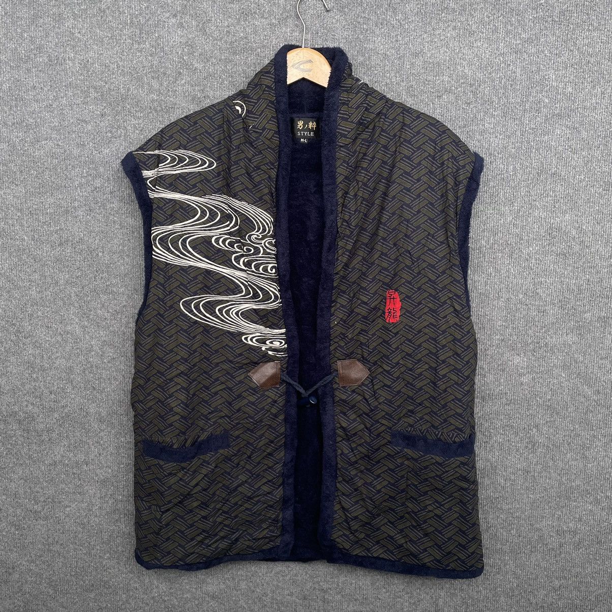 If Six Was Nine × Japanese Brand Kimono Japan Vest Dragon Detailing Ed Hardy Evisu Karakuri Size US L / EU 52-54 / 3 - 5 Thumbnail