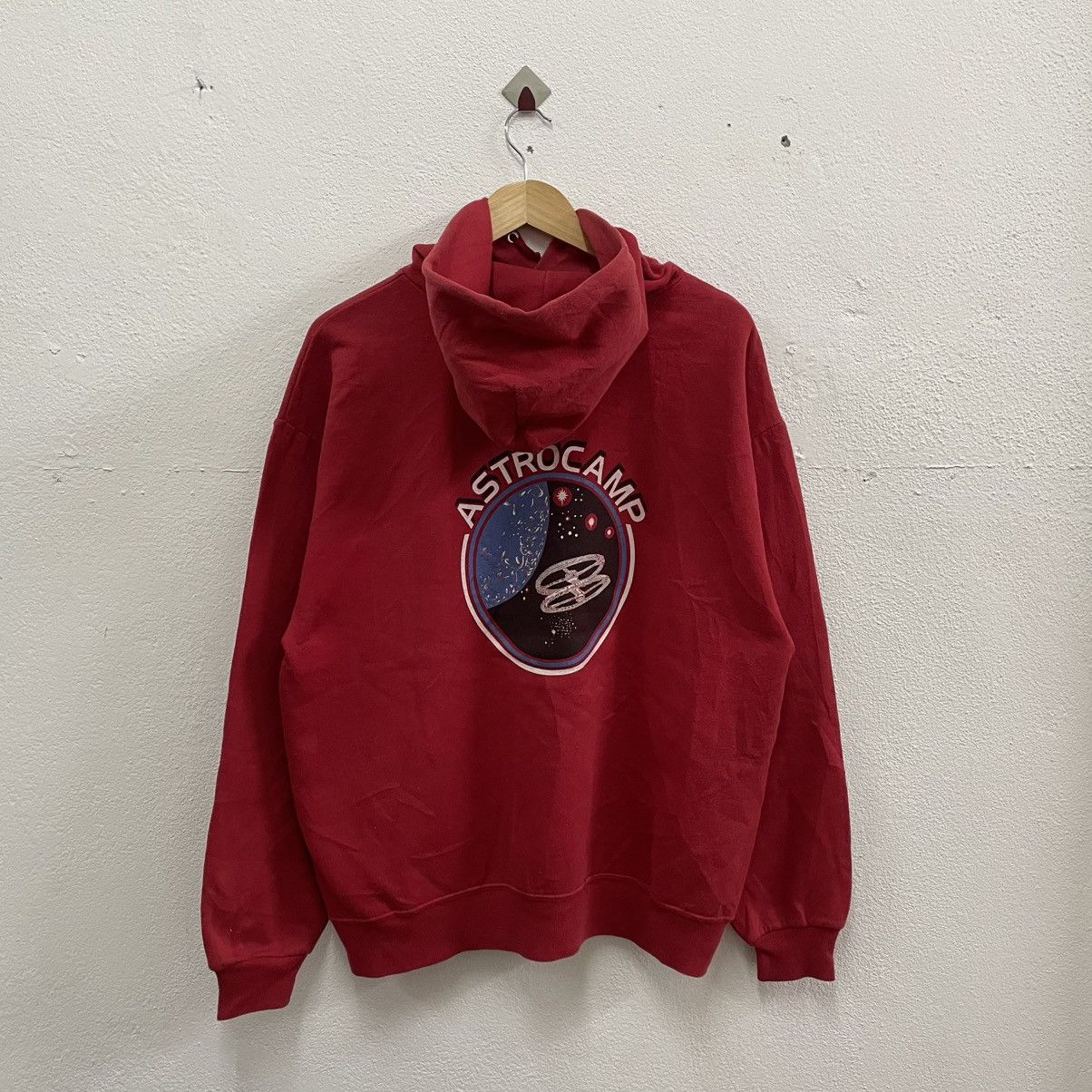 Jerzees × Vintage 🔥Vintage Astro Camp Big Logo Pullover Sweater Hoodie Size US M / EU 48-50 / 2 - 1 Thumbnail