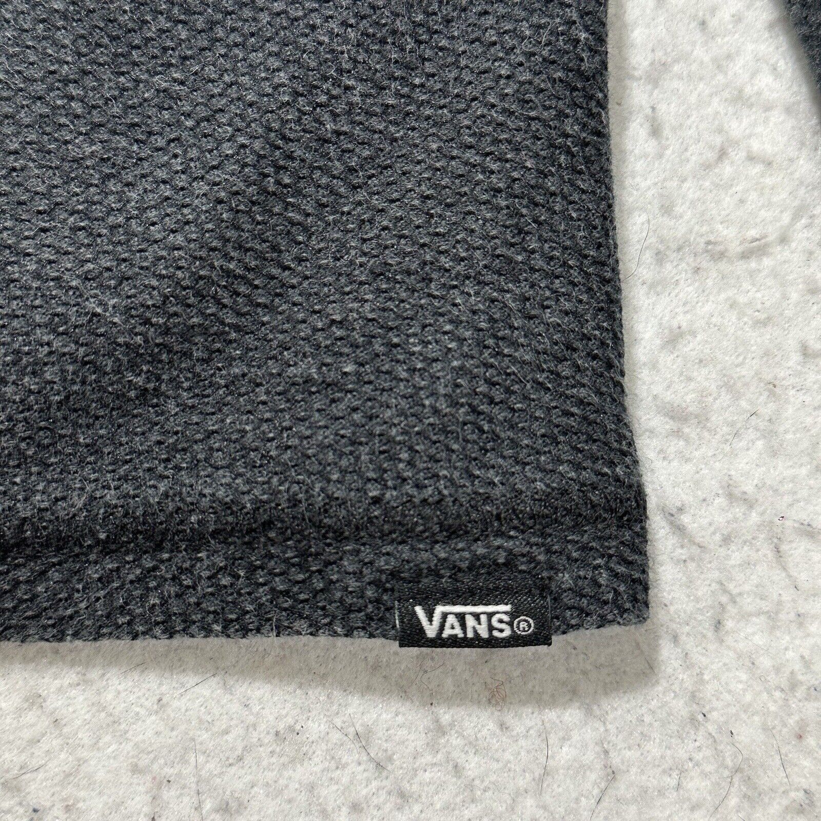 Vans Vans Small Pullover Hoodie Dark Gray Sweatshirt Waffle Knit Size US S / EU 44-46 / 1 - 12 Thumbnail