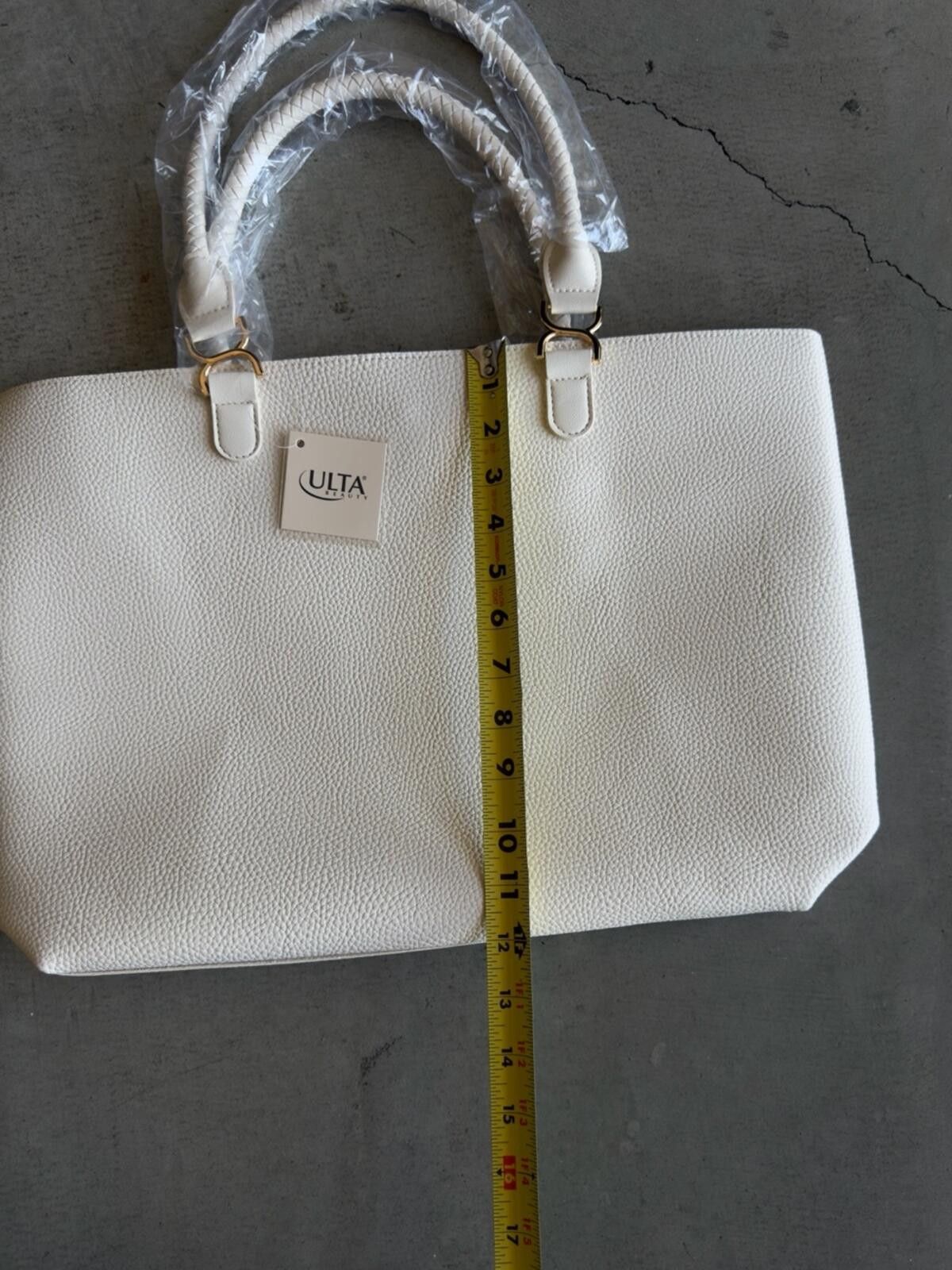 Other Ulta / Pebbled Minimal Work Tote Bag / Ivory Size ONE SIZE - 4 Thumbnail