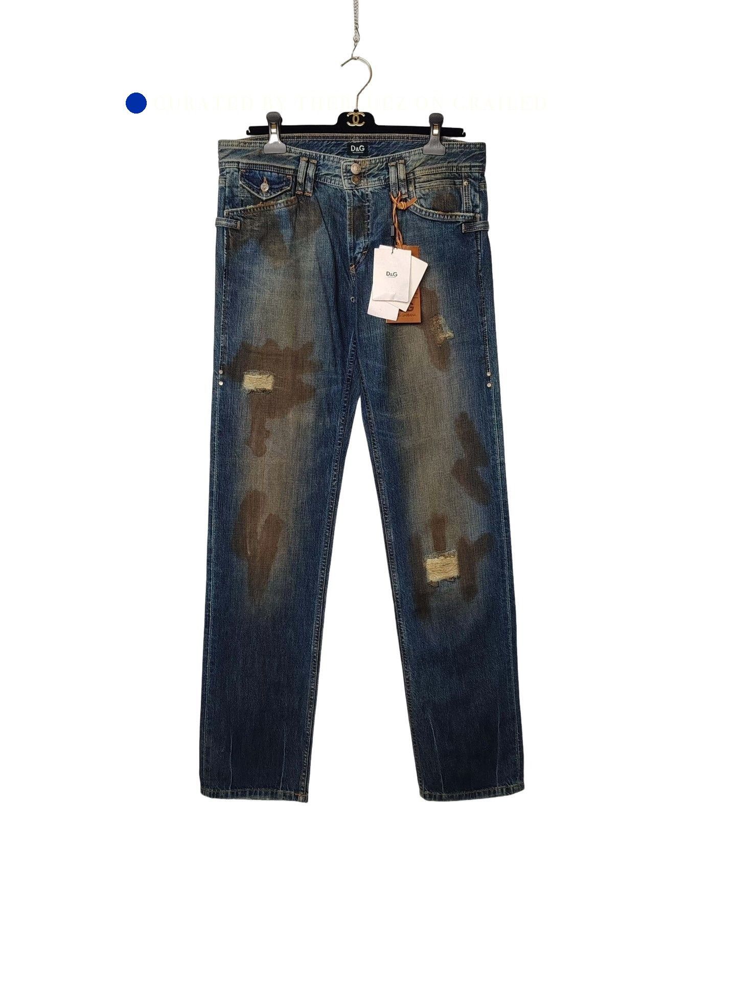 Dolce & Gabbana Distressed Multi Color Denim Jeans Size US 32 / EU 48 - 1 Thumbnail