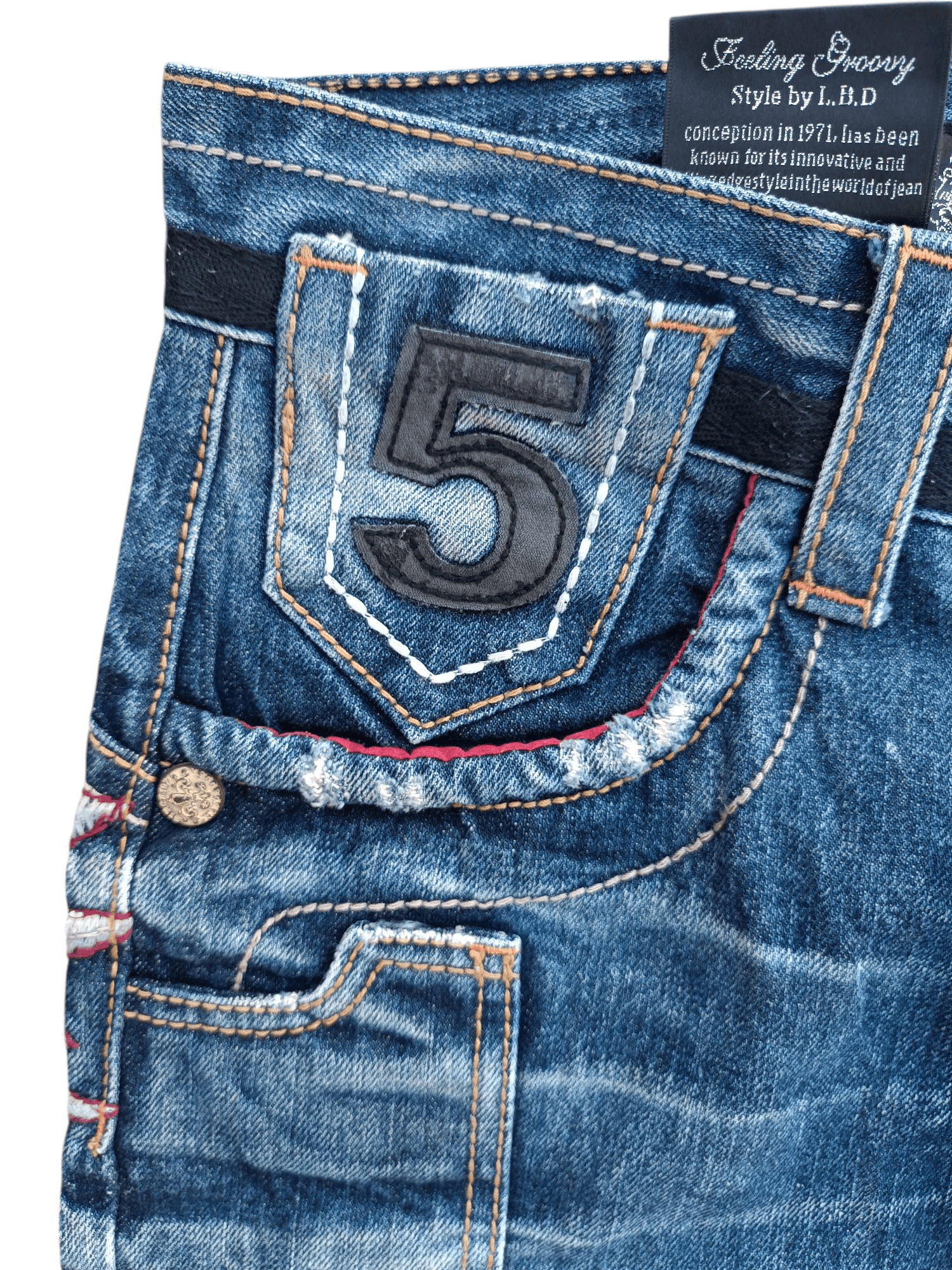 Japanese Brand Japan RedPepper Distressed Seditionaries Rare Design Denim Size US 30 / EU 46 - 7 Thumbnail