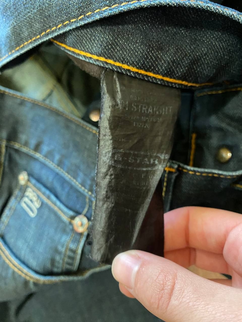 G-Star G STAR RAW Blue Button Fly Denim Jeans Size US 32 / EU 48 - 3 Thumbnail