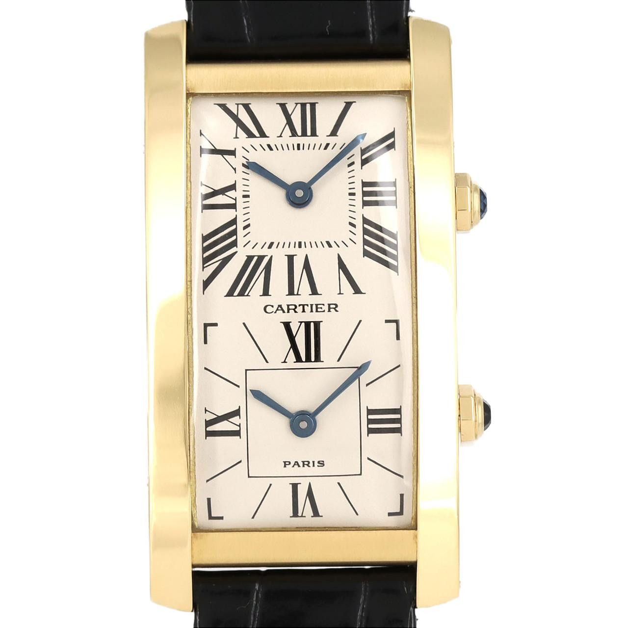 Cartier Cartier Tank Cintree 18K Yellow Gold Crocodile skin Other W1506253 DUTY FREE for USA