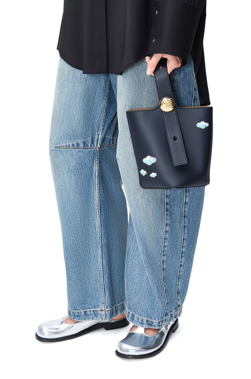 Loewe o1in1g0426 Size: OS/ Mini Pebble Bucket Bag in Dark Ink Size ONE SIZE - 2 Thumbnail