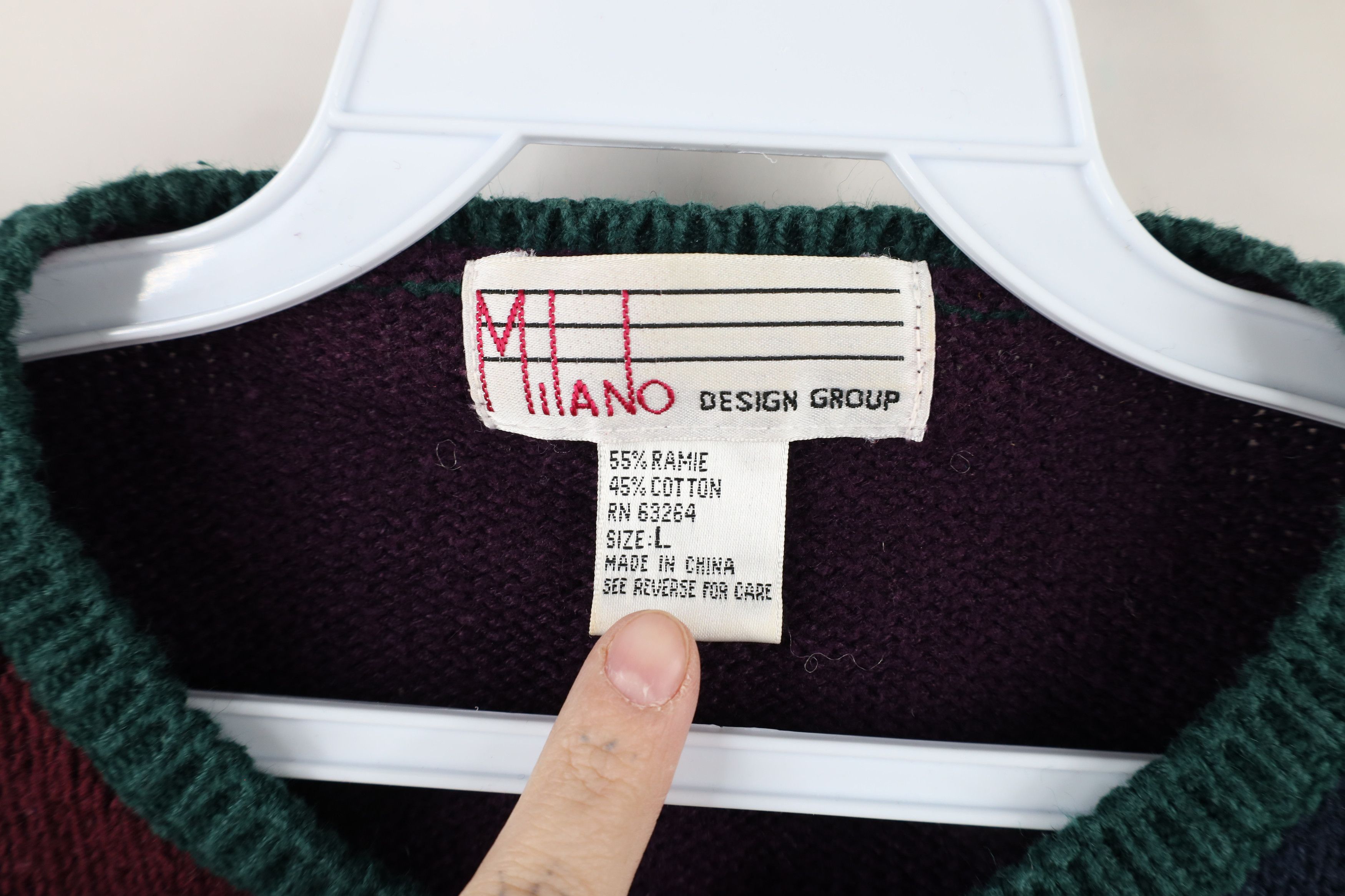 Vintage Vintage 90s Streetwear Nature Leaf Knit Cardigan Sweater Size L / US 10 / IT 46 - 9 Thumbnail