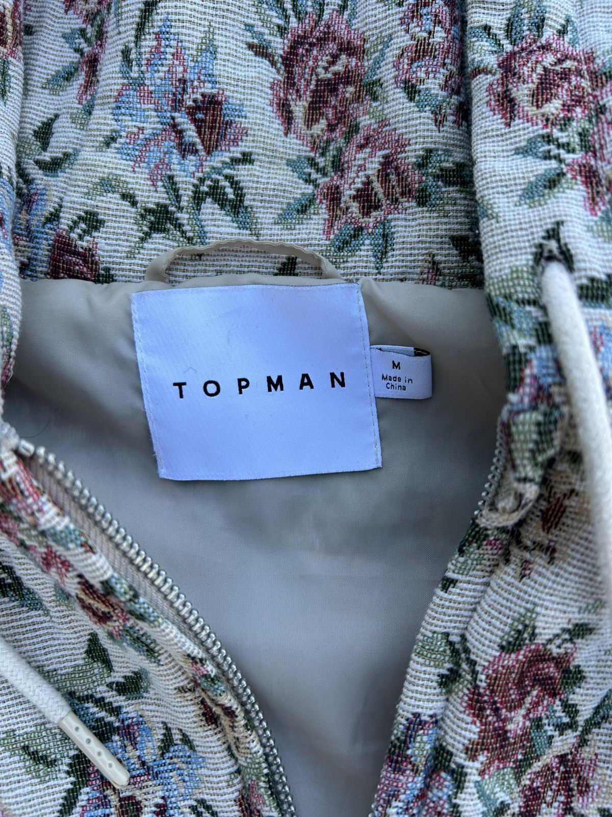 Topman Flower zip up Size US M / EU 48-50 / 2 - 3 Thumbnail