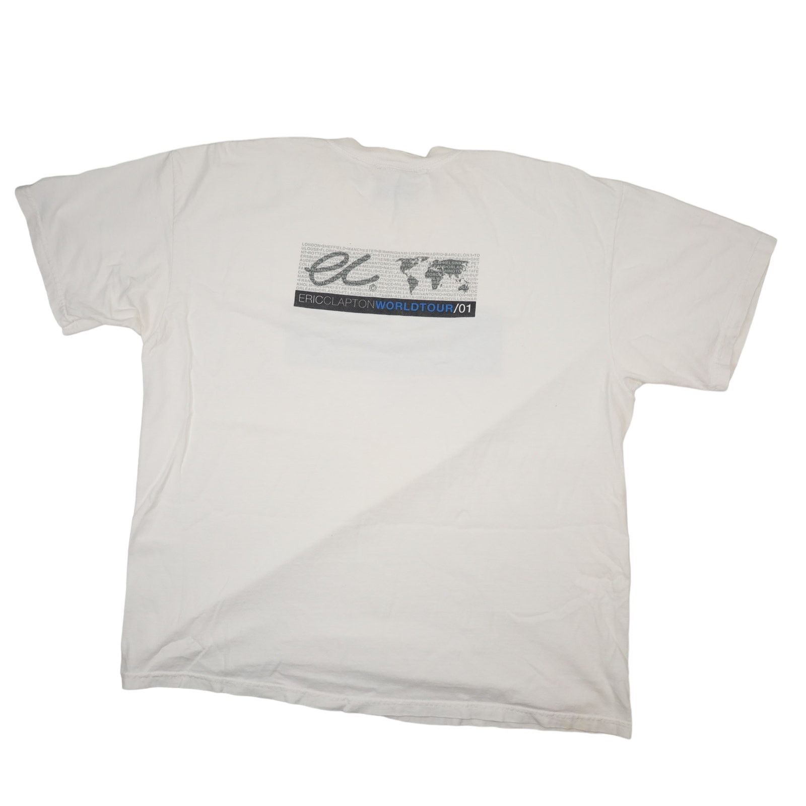 Band Tees × Vintage Vintage 2001 Eric Clapton World Tour Graphic T Shirt Size US XL / EU 56 / 4 - 8 Thumbnail