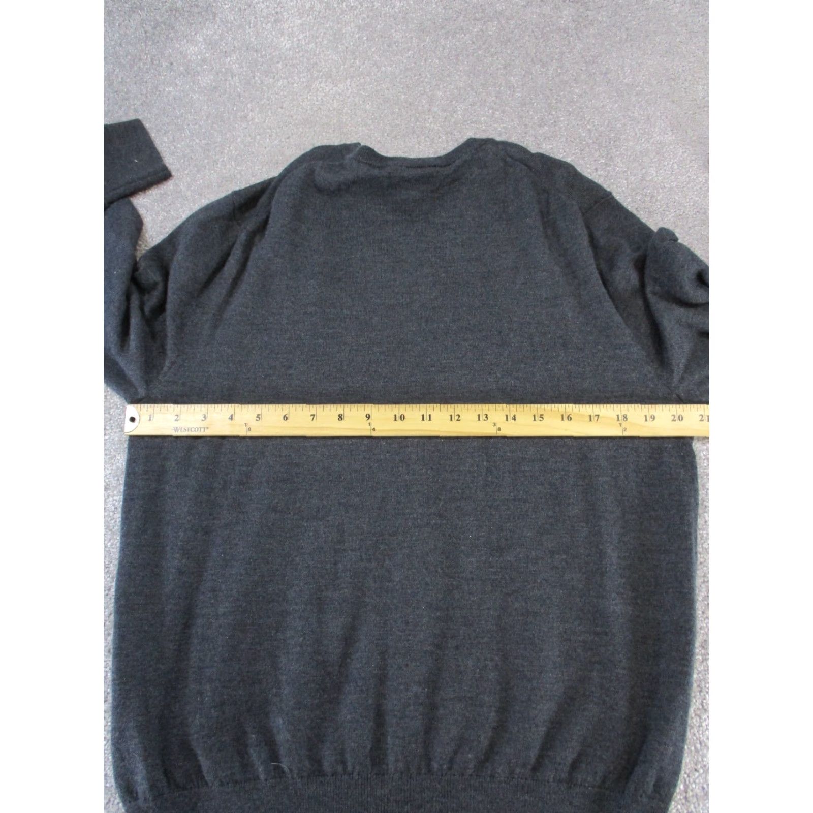 Bonobos VINTAGE Bonobos Sweater Mens XL Gray Knit Wool Pullover Long Sleeve V-Neck Slim Fit Golf Hiking Walking Size US XL / EU 56 / 4 - 5 Thumbnail