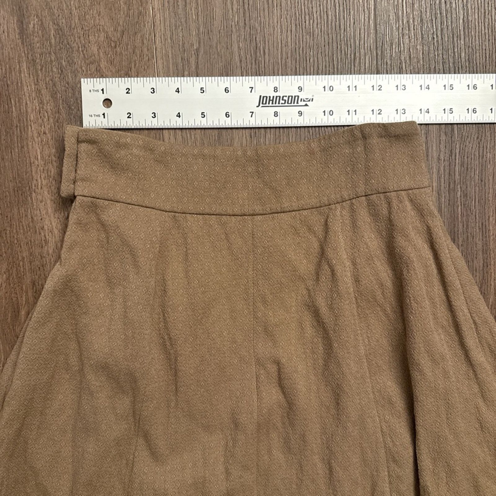 Dries Van Noten Dries Van Noten Tan A-Line Skirt Size 28" / US 6 / IT 42 - 7 Thumbnail