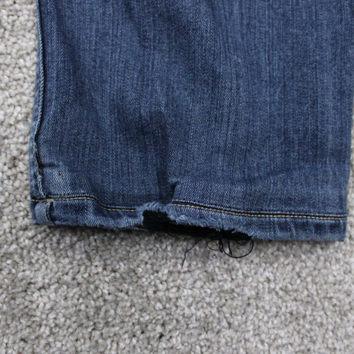 Paige Paige Federal Jeans Mens 33 Blue 5-Pocket Stretch Inseam 30" Regular Straight Denim Clothing Pants Shirts Jeans Size US 33 - 7 Thumbnail