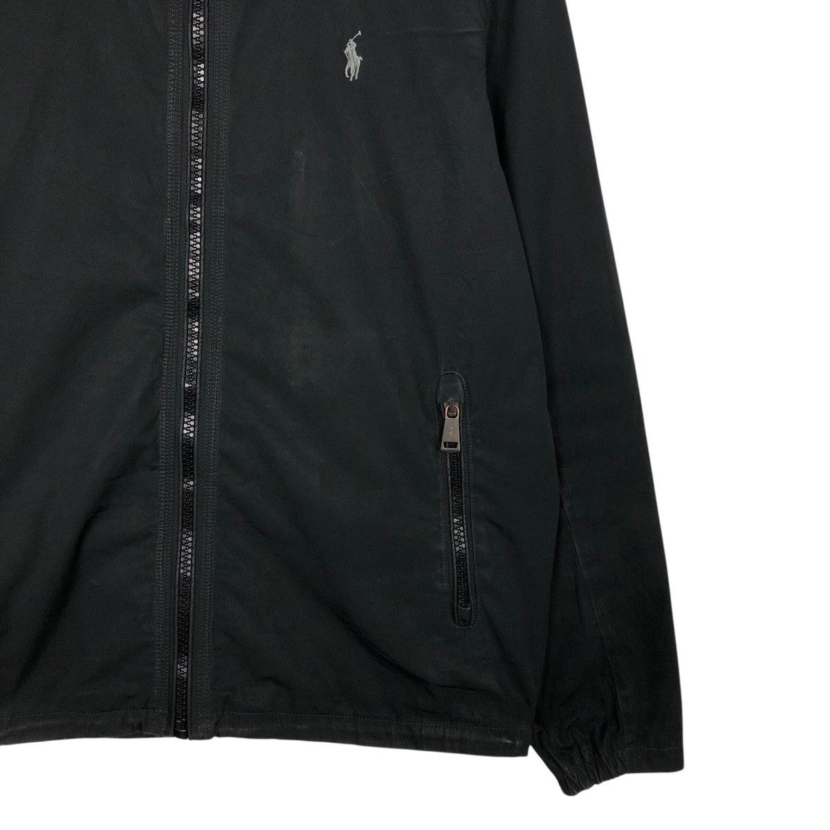 Polo Ralph Lauren 📌Rich Black Vintage Biker Jacket Zipper Polo Ralph Lauren Size US S / EU 44-46 / 1 - 6 Thumbnail