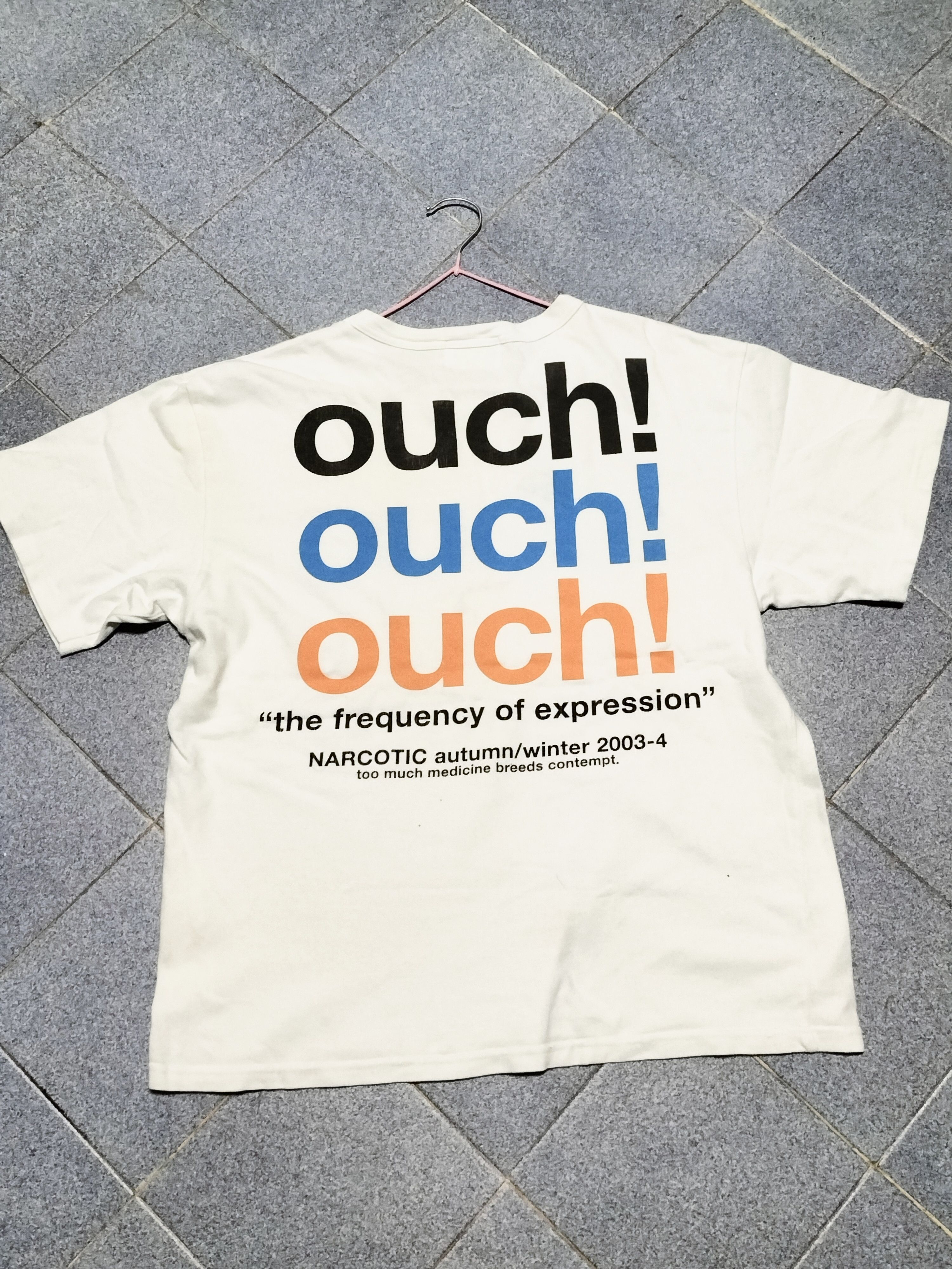 Narcotic GDC Vintage Narcotic 2003 summer t fashion Ouch Medicine Size US L / EU 52-54 / 3 - 2 Thumbnail