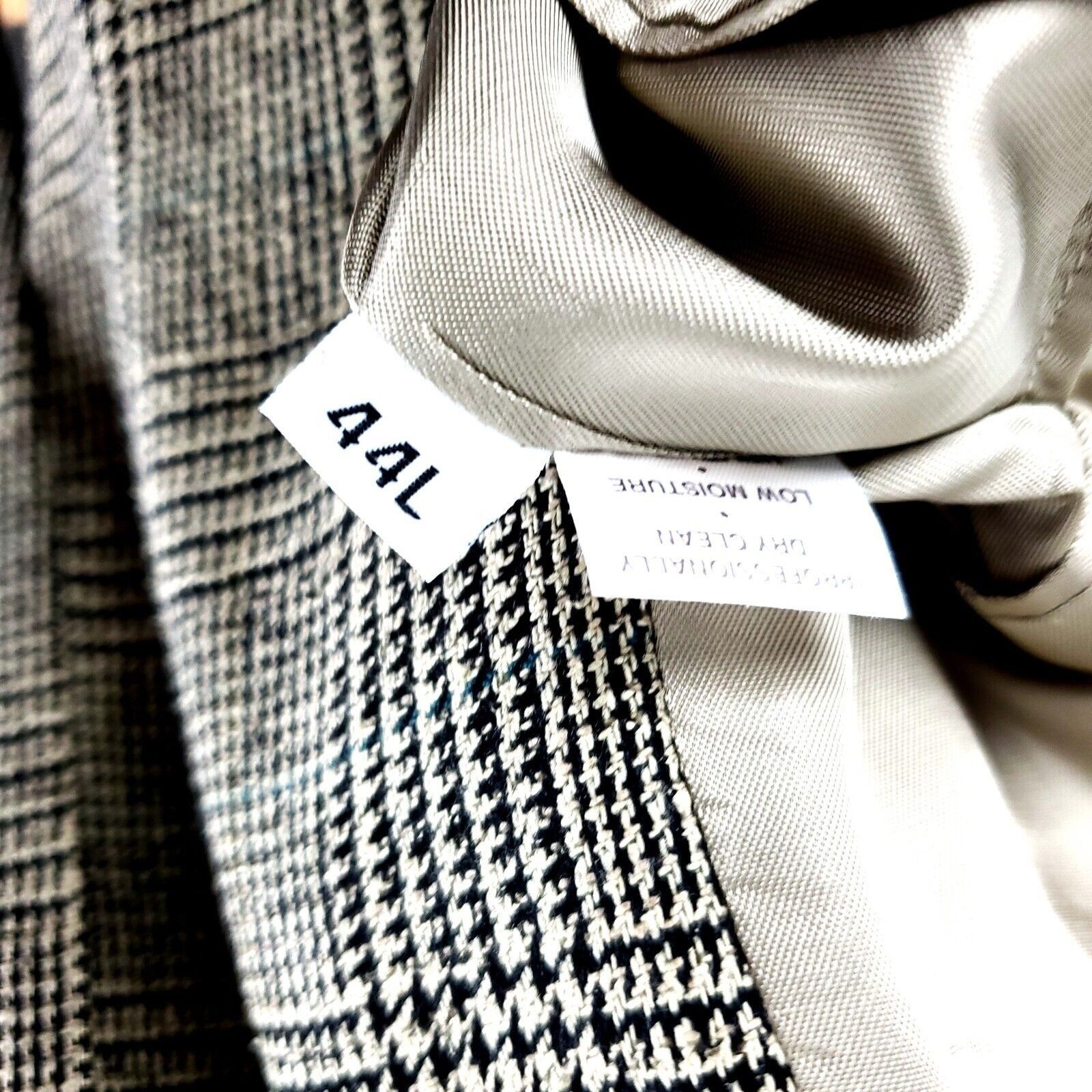 Austin Reed Austin Reed Heavy Wool 2 Button Sport Coat 44L Glen Plaid Ta Size 44L - 8 Thumbnail
