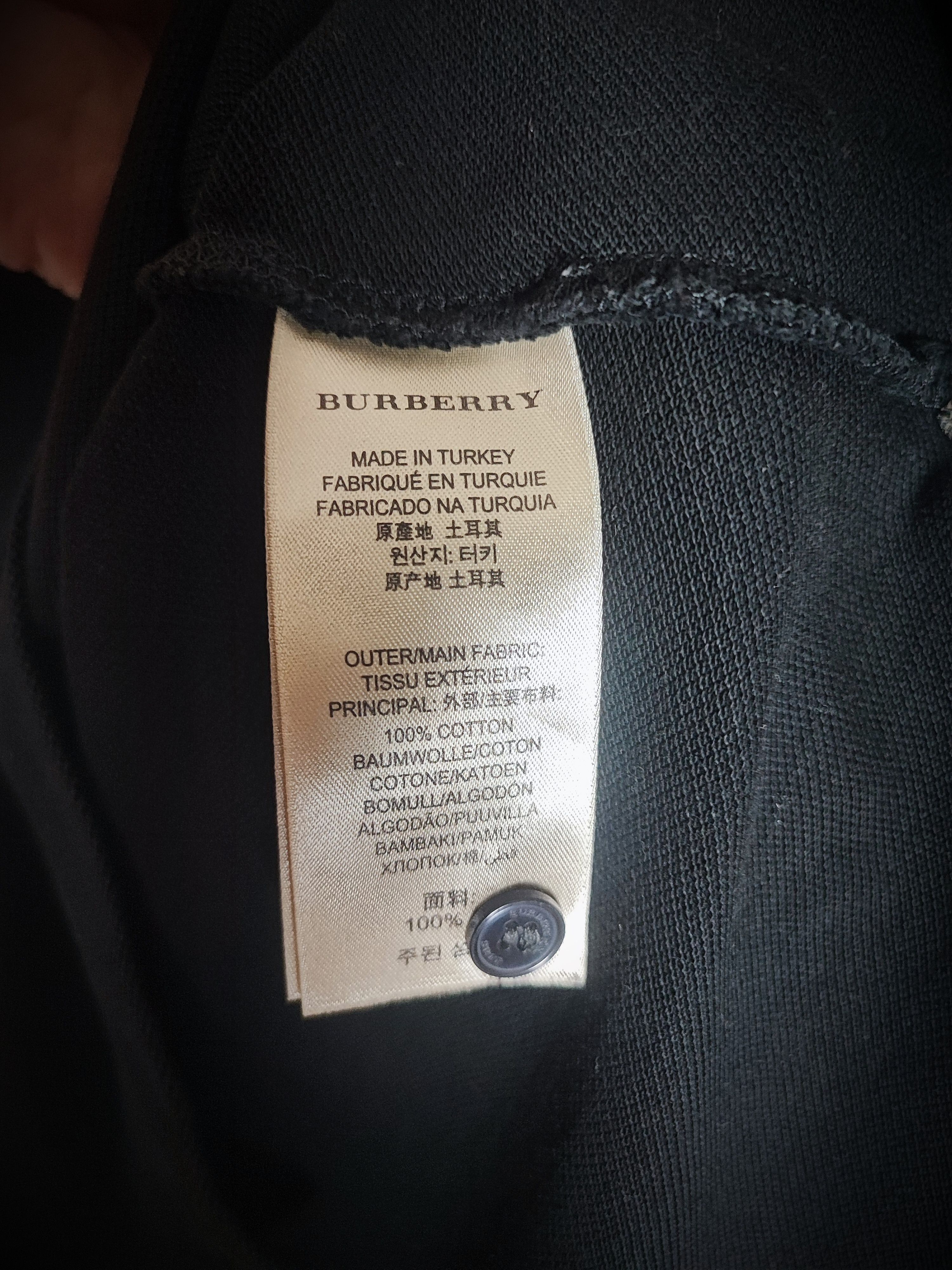 Burberry 🔥 Burberry Polo size S black🔥 Size US S / EU 44-46 / 1 - 7 Thumbnail