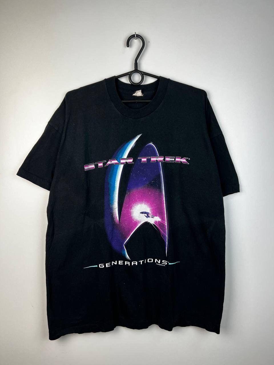 Vintage Star Trek Generations 1994 movie t-shirts size XL Size US XL / EU 56 / 4 - 1 Thumbnail