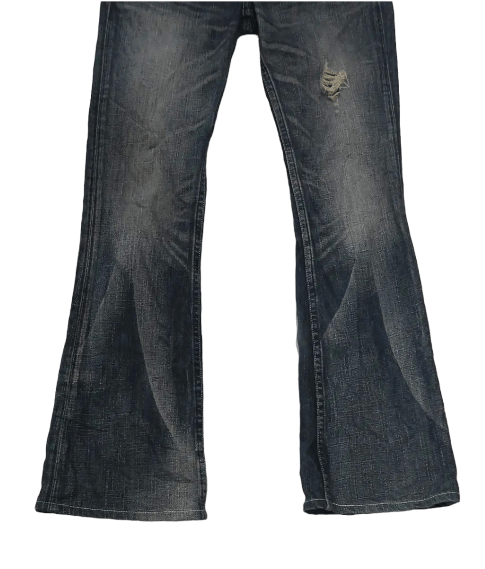 Levi's Vintage Levi's LP926 Distressed Denim Flared Jeans Size 29" - 6 Thumbnail