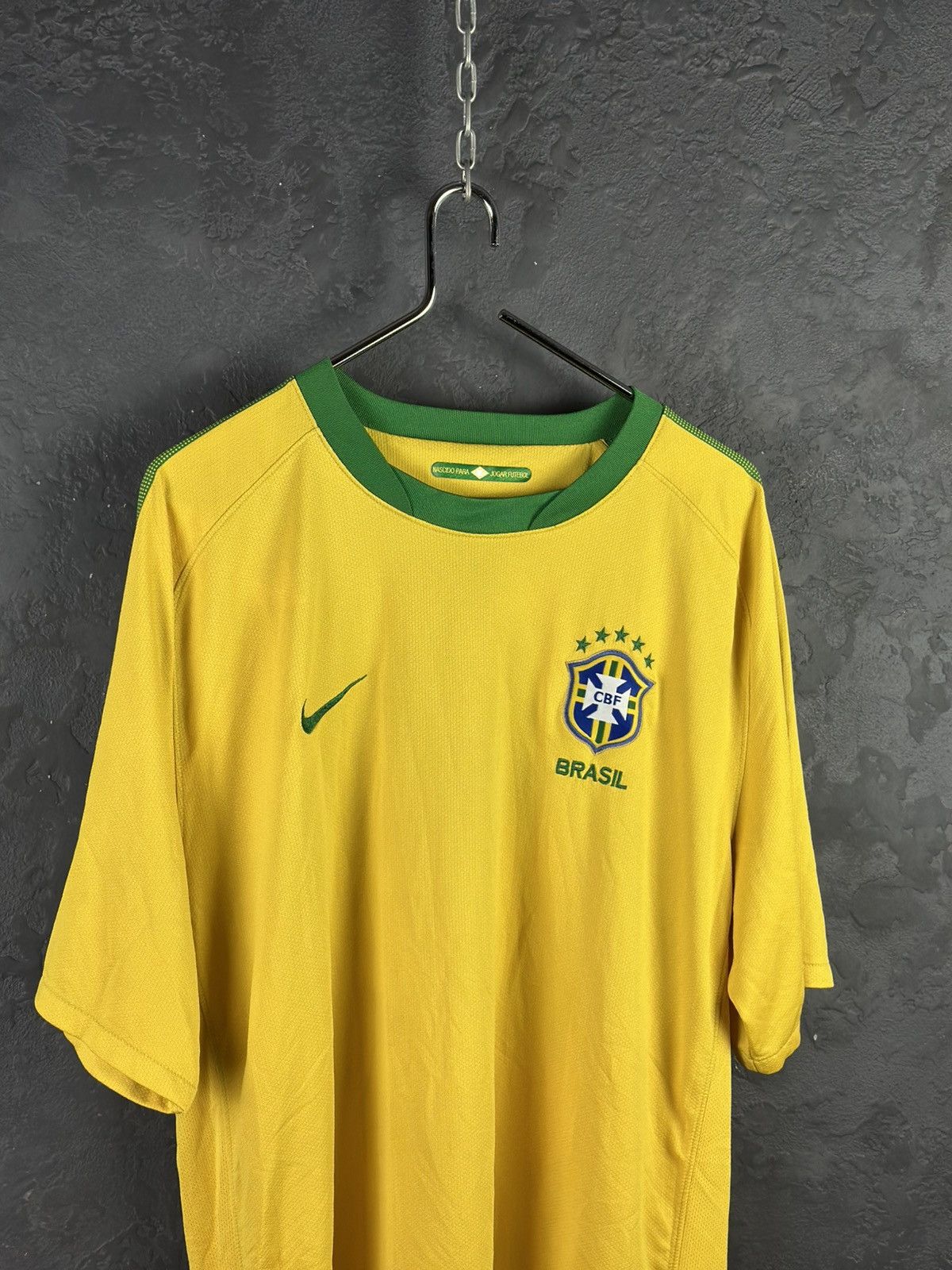 Nike × Vintage Vintage Nike Brazil Football Shirts Soccer Jersey Size US XXL / EU 58 / 5 - 2 Thumbnail