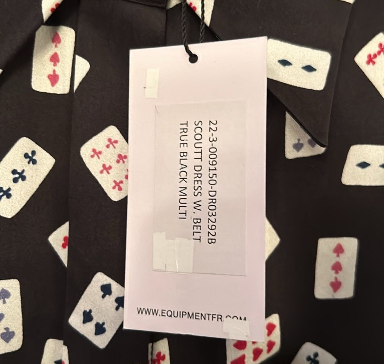 Equipment Equipment Femme Playing Card Long- Sleeve Scout Mini Dress Size S / US 4 / IT 40 - 8 Thumbnail
