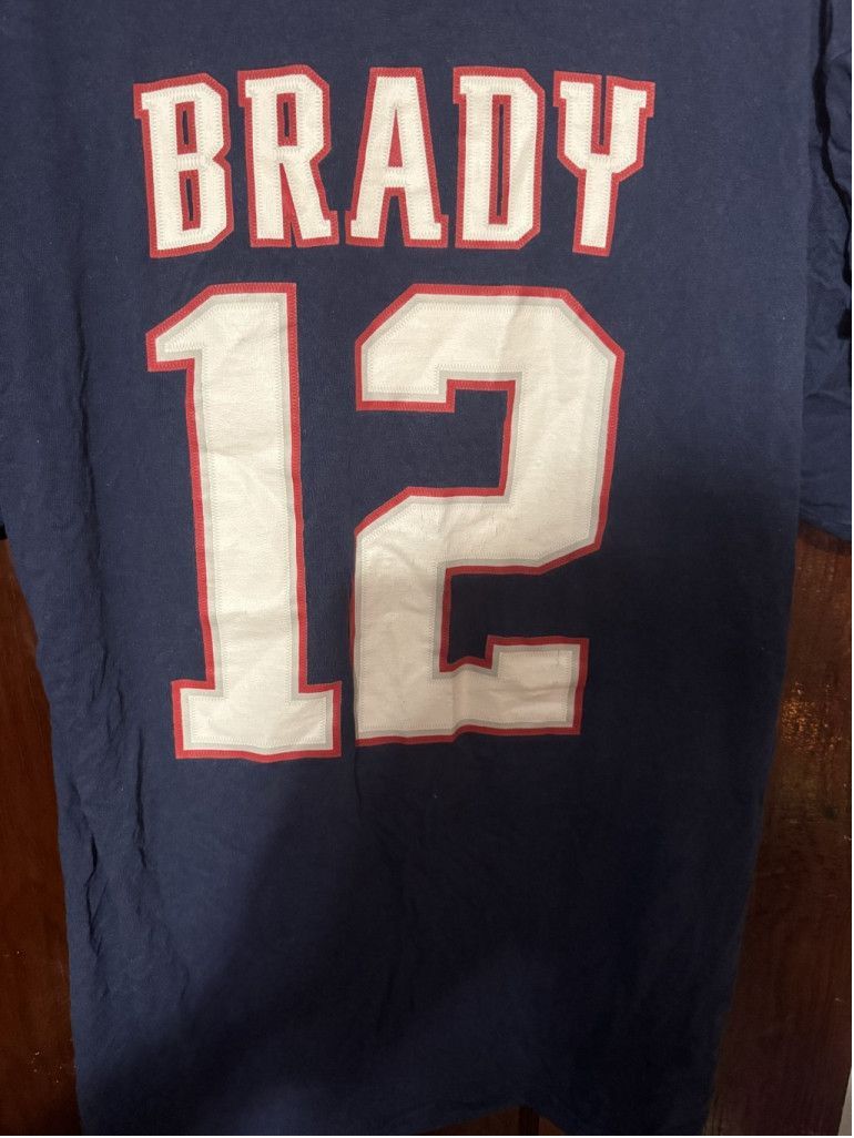 The Unbranded Brand New England Patriots Tom Brady Player Tee Men XL (?) Blue Size US XL / EU 56 / 4 - 3 Thumbnail