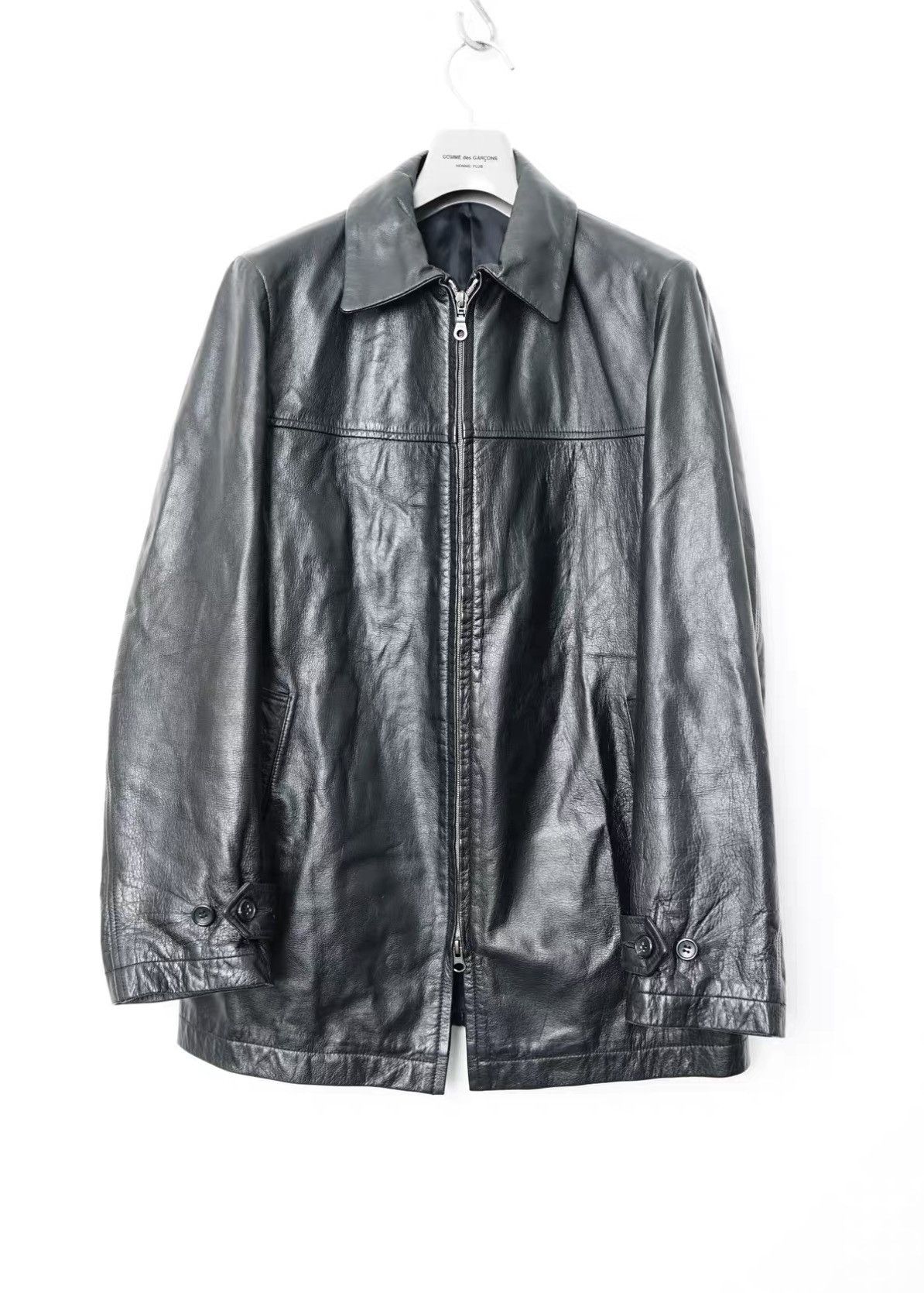 Yohji Yamamoto Yohji Yamamoto AAR Double Zip Mid-Length Leather Jacket Size US M / EU 48-50 / 2 - 1 Thumbnail
