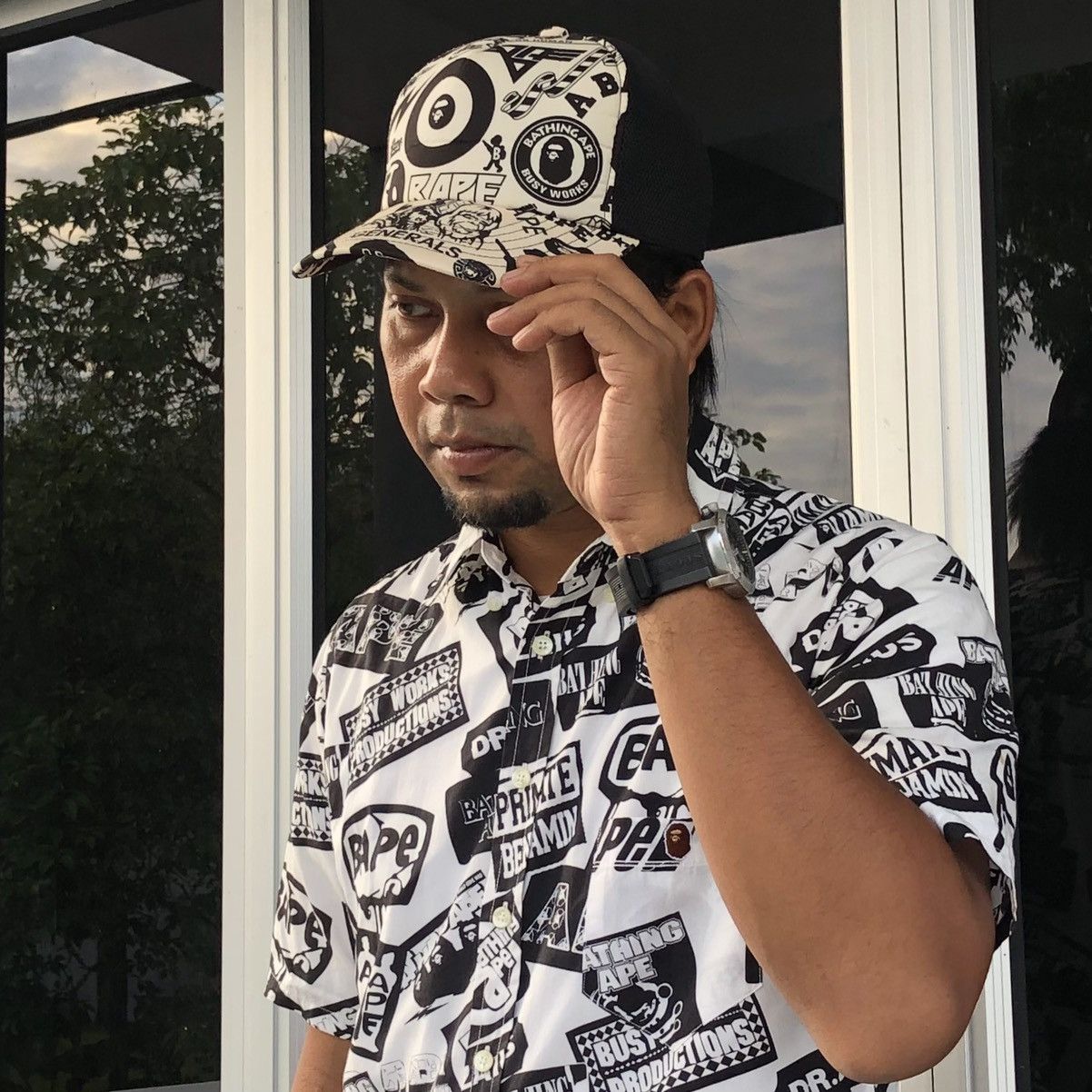 Bape Multi Logo Mesh Cap Size ONE SIZE - 2 Thumbnail