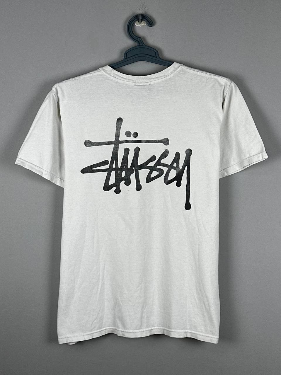Stussy Vintage Stussy Iconic Big Logo White T Shirt Size US M / EU 48-50 / 2 - 1 Thumbnail