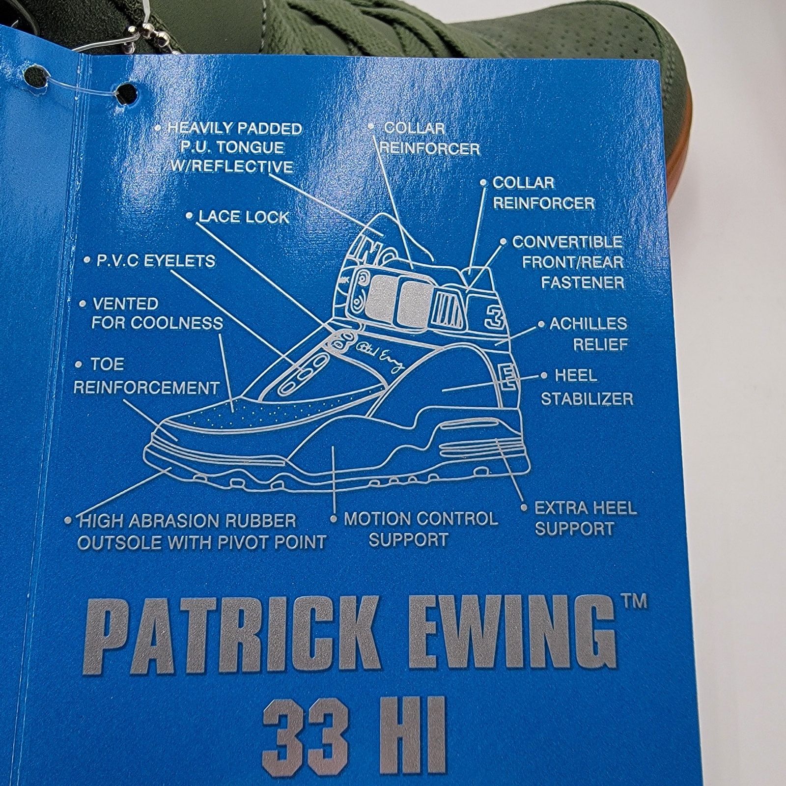 Ewing Athletics Ewing Athletics 33 Hi Chive Green/Gum Sz 9.5 1EW90212-363 Size US 9.5 / EU 42-43 - 9 Thumbnail