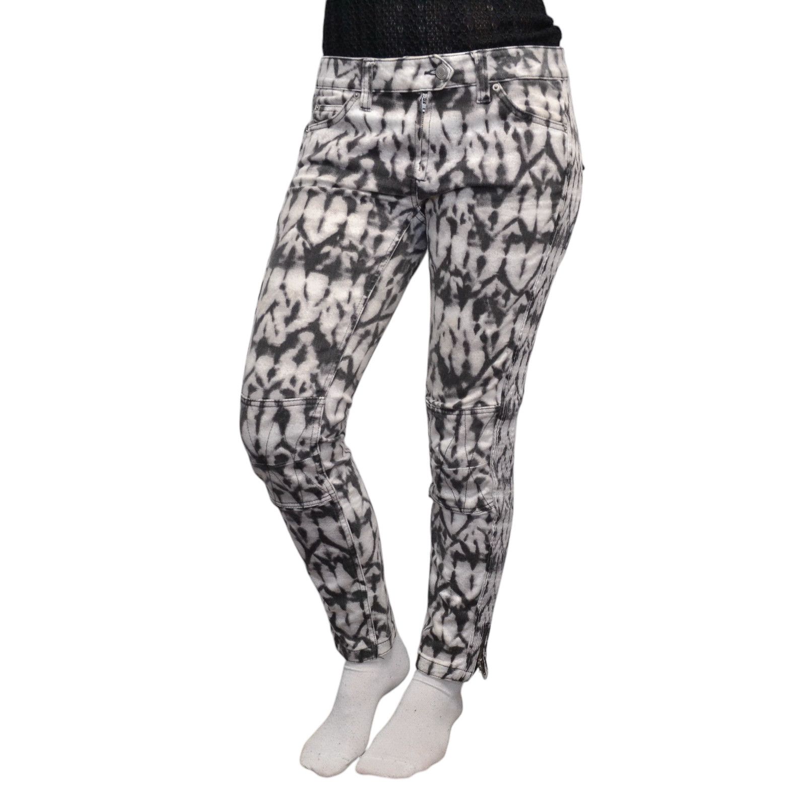 Isabel Marant Isabel Marant Pour x H&M Multicolor Biker Jeans Pants Size 27" / US 4 / IT 40 - 1 Thumbnail