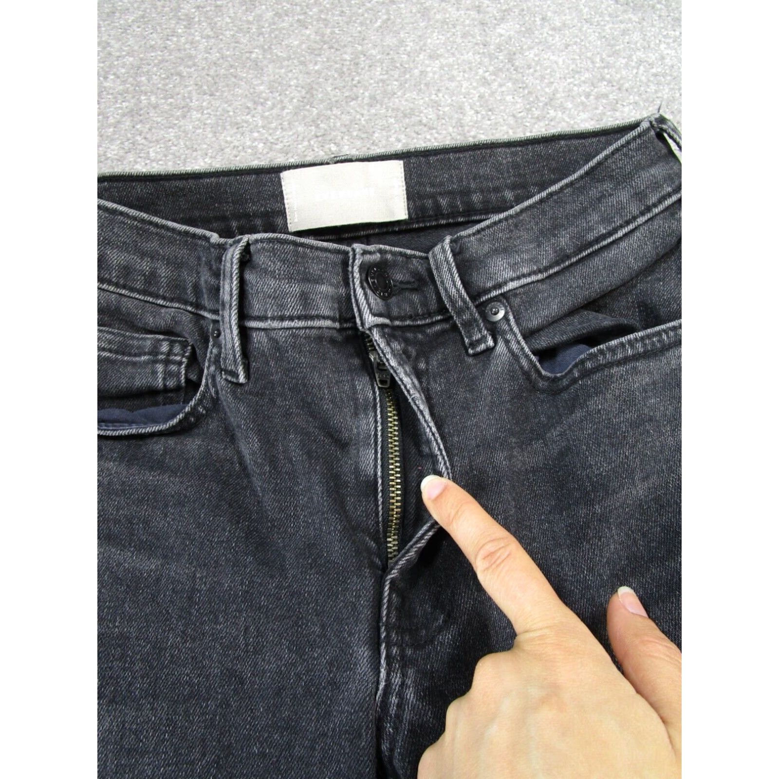 Everlane Everlane Womens Dark Gray Skinny Jeans Size 42" / US 20 - 3 Thumbnail