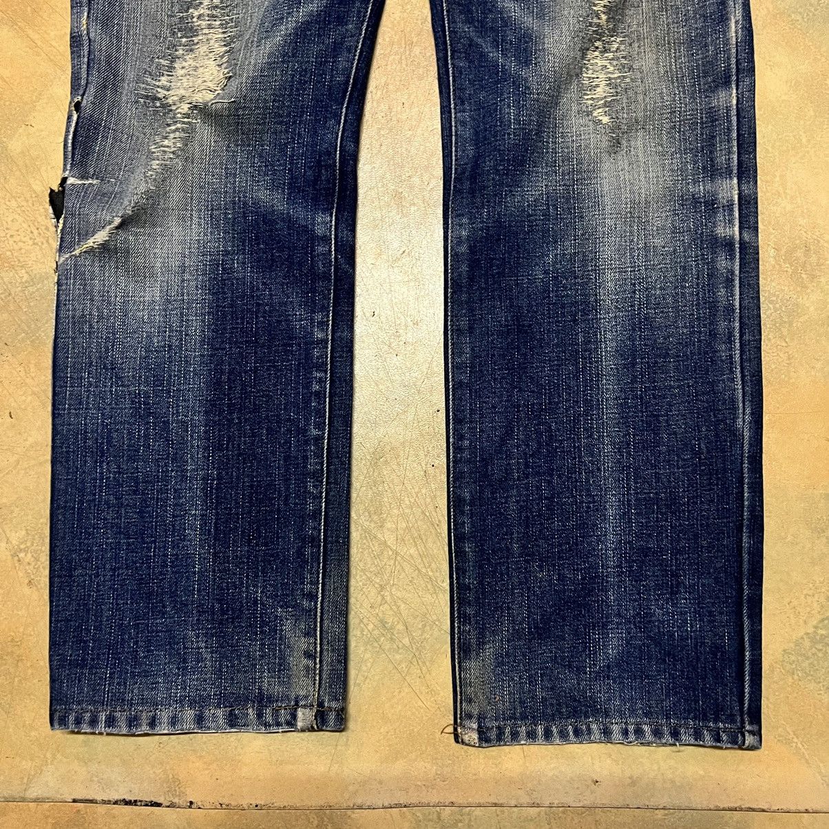 Edwin × Japanese Brand Edwin 503 Gore Windstoper Distressed Denim Jeans Size US 30 / EU 46 - 5 Thumbnail