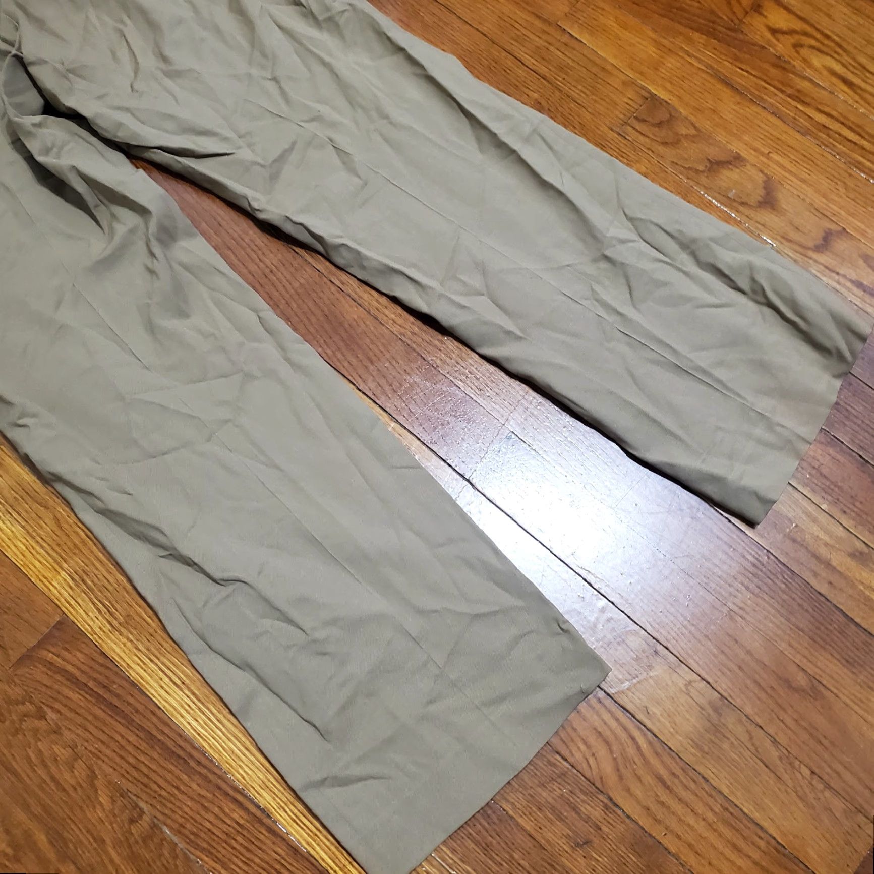 Ralph Lauren VINTAGE Ralph Lauren Wool Dress Pants Womens Size 14 Brown Wide-Leg Regular Chair? Size 36" / US 14 / IT 50 - 2 Thumbnail