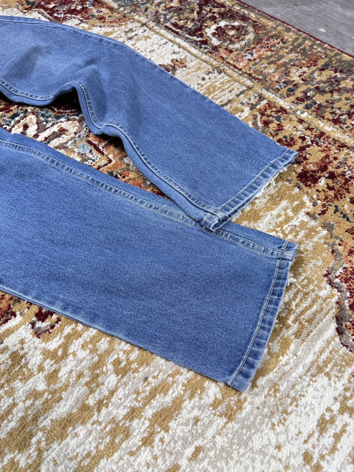 Vintage ᶠᵃⁿᶜʸᵍᵘʸ Vintage Baggy Washed Denim Jeans Wide leg Y2K Size US 33 - 2 Thumbnail