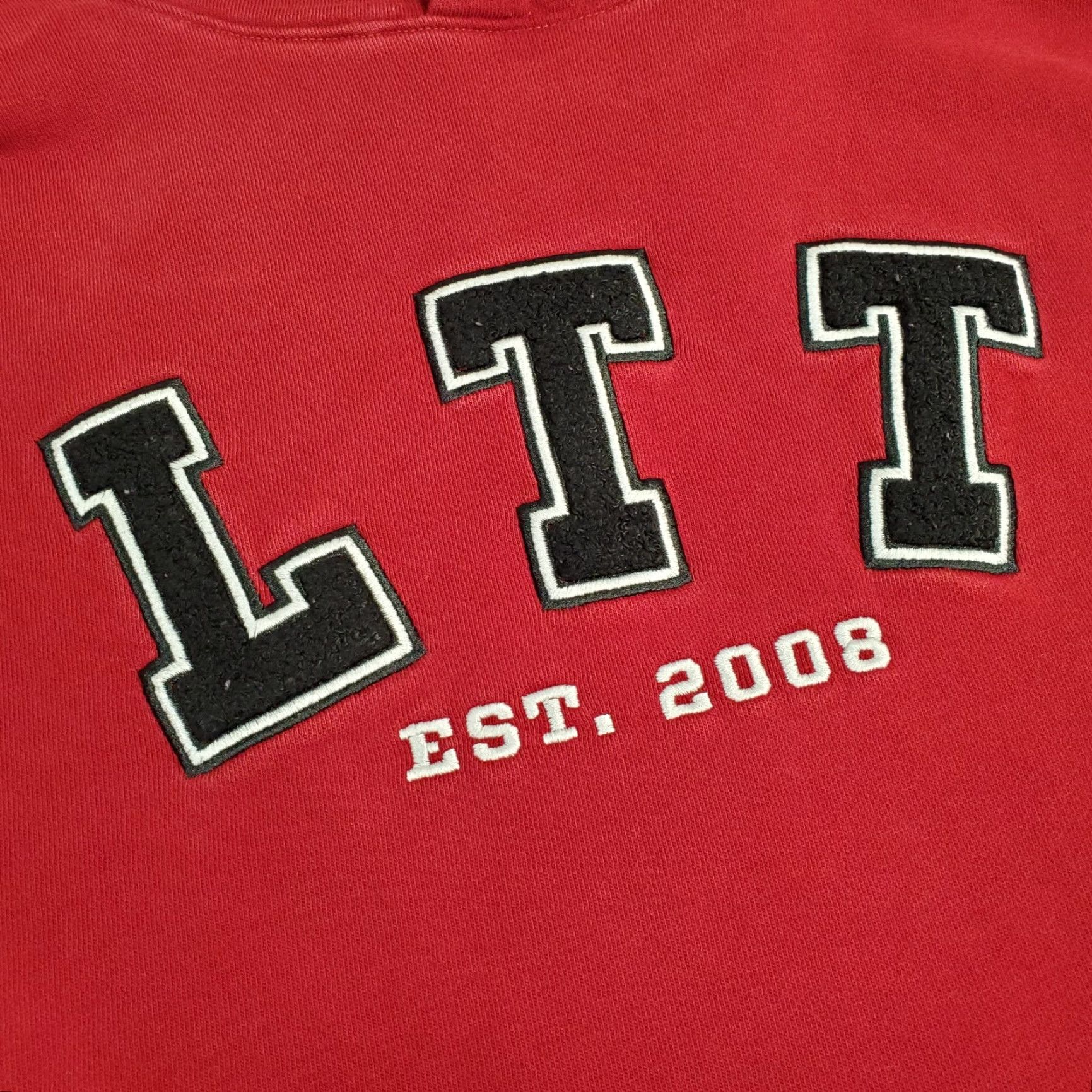 Logo 7 LTT Hoodie Mens 2XL Red Pullover Sweatshirt Logo Linus Tech Tips Size US XXL / EU 58 / 5 - 5 Thumbnail